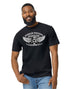 Perran Pistons Cornwall T-Shirt Winged Piston Automotive Modified Vintage Retro Car Clothing